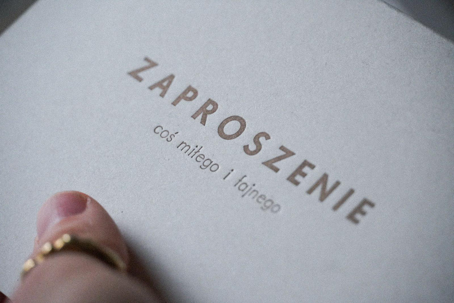 zaproszenie - coś miłego i fajnego