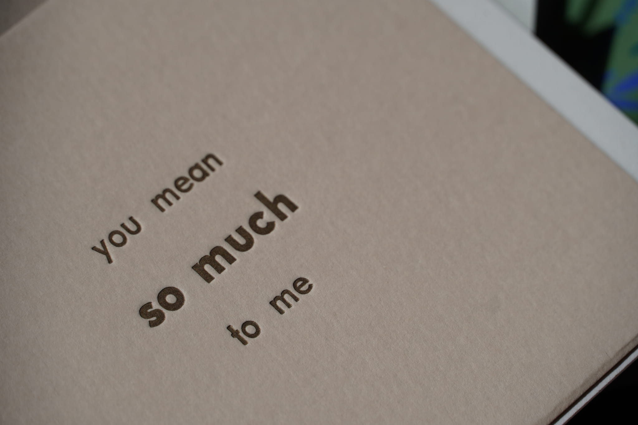 ENG you mean a lot to me