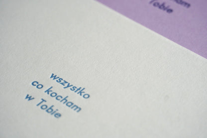 wszystko co kocham w Tobie