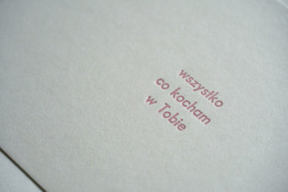 wszystko co kocham w Tobie