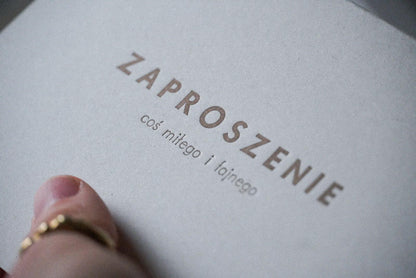 zaproszenie - coś miłego i fajnego