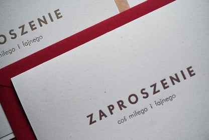 zaproszenie - coś miłego i fajnego