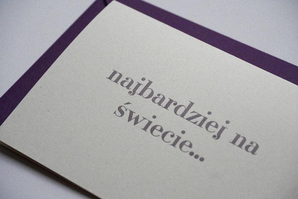 najbardziej na świecie... kocham właśnie Ciebie