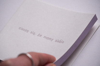 FIOLETOWA cieszę się, że mamy siebie