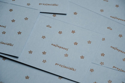 dla najlepszej przyjaciółki CAŁA NIEBIESKA