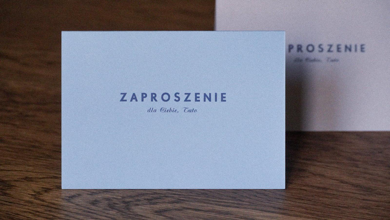 zaproszenie - dla Ciebie, Tato