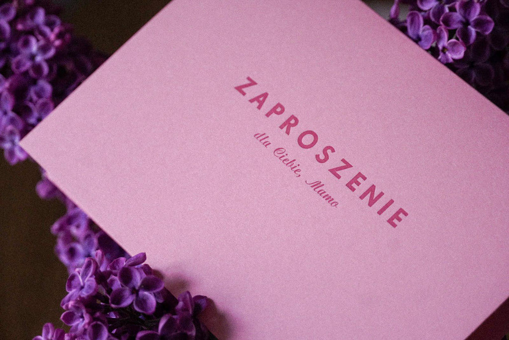zaproszenie - dla Ciebie, Mamo