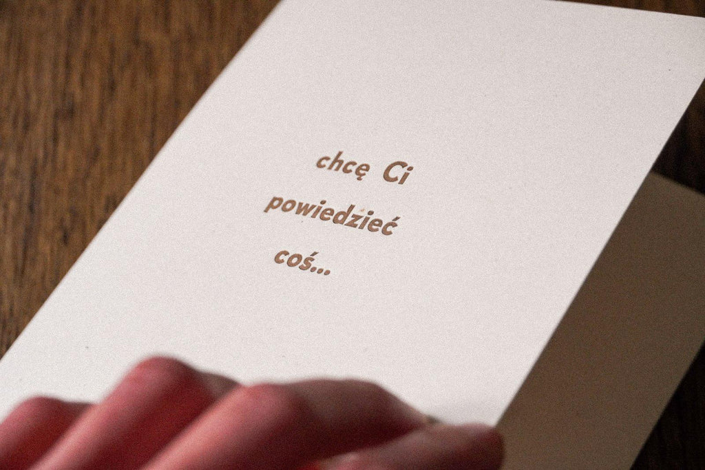 chcę Ci powiedzieć coś... - kartka dźwiękowa