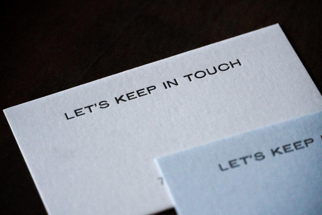 let's keep in touch