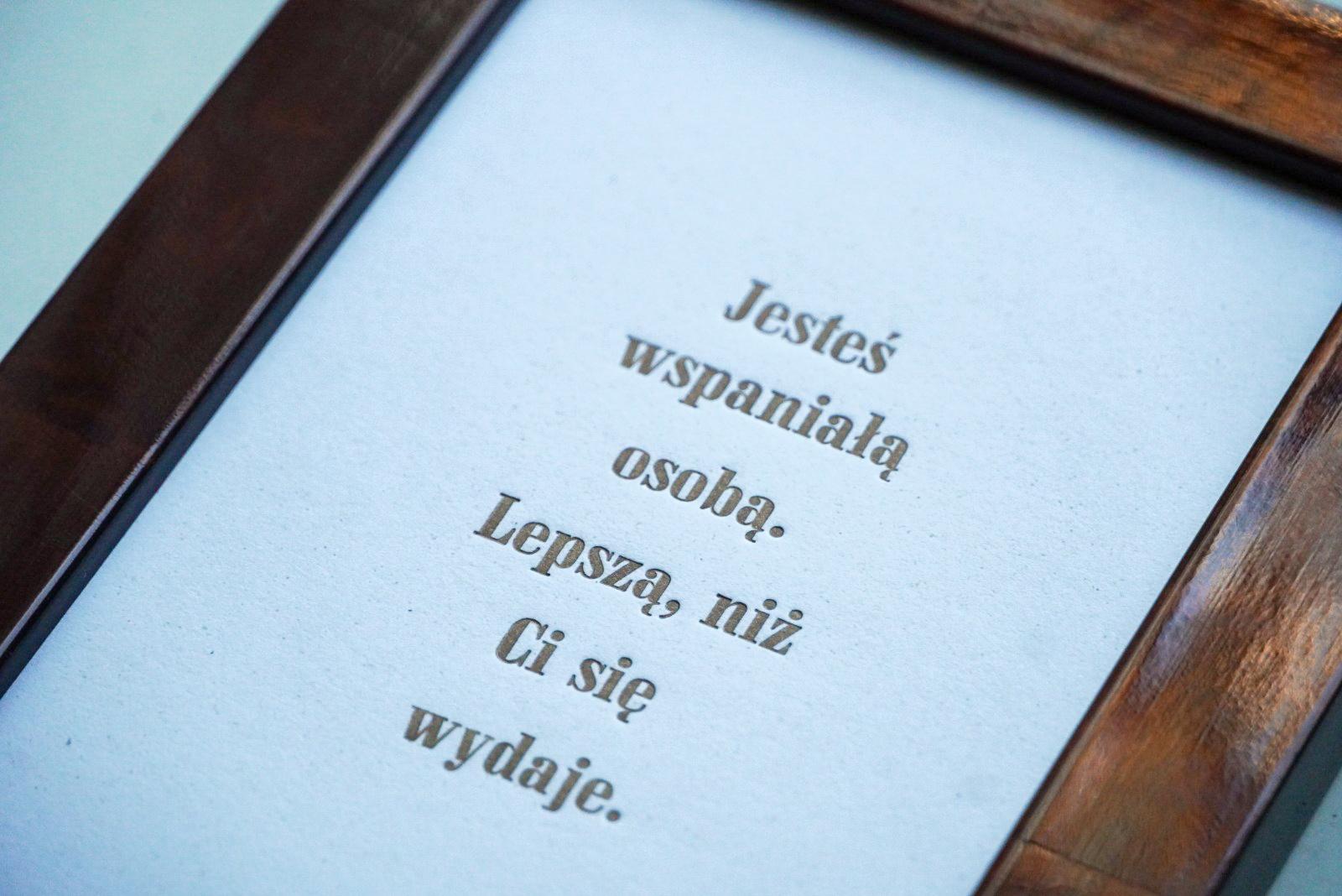 Jesteś wspaniałą osobą.