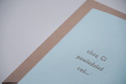 PRZEDSPRZEDAŻ chcę Ci powiedzieć coś... - kartka dźwiękowa