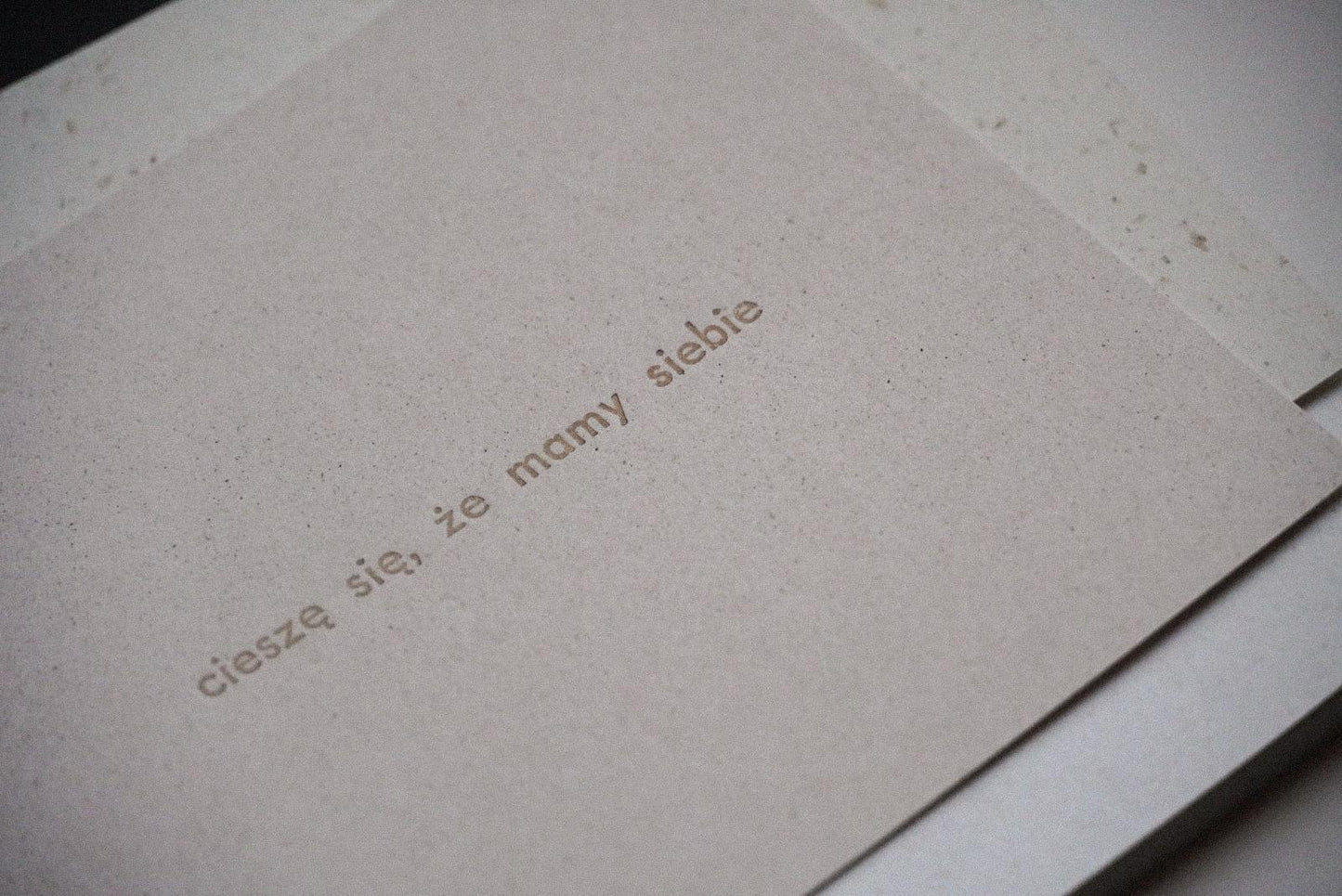 cieszę się, że mamy siebie