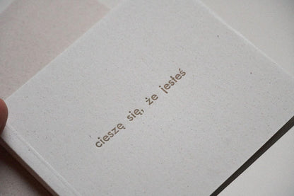 cieszę się, że jesteś