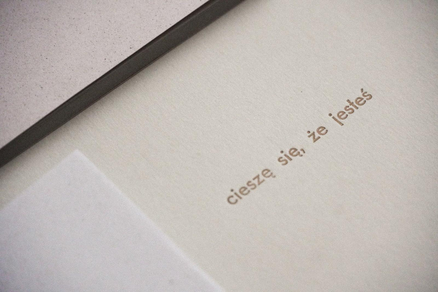 cieszę się, że jesteś