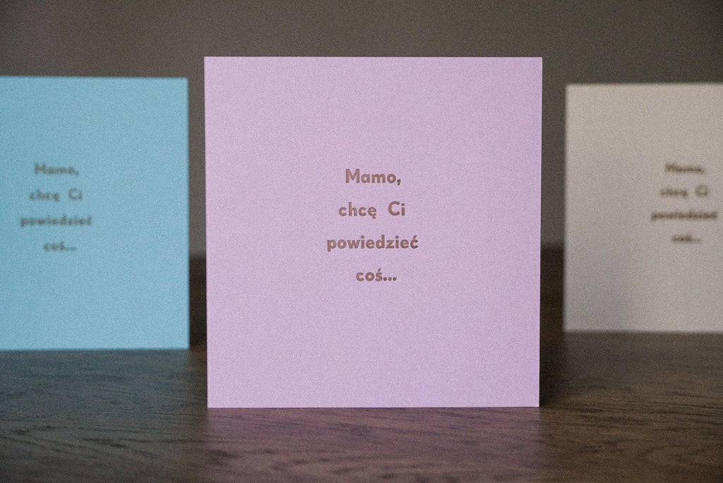 Mamo, chcę Ci powiedzieć coś... - kartka dźwiękowa