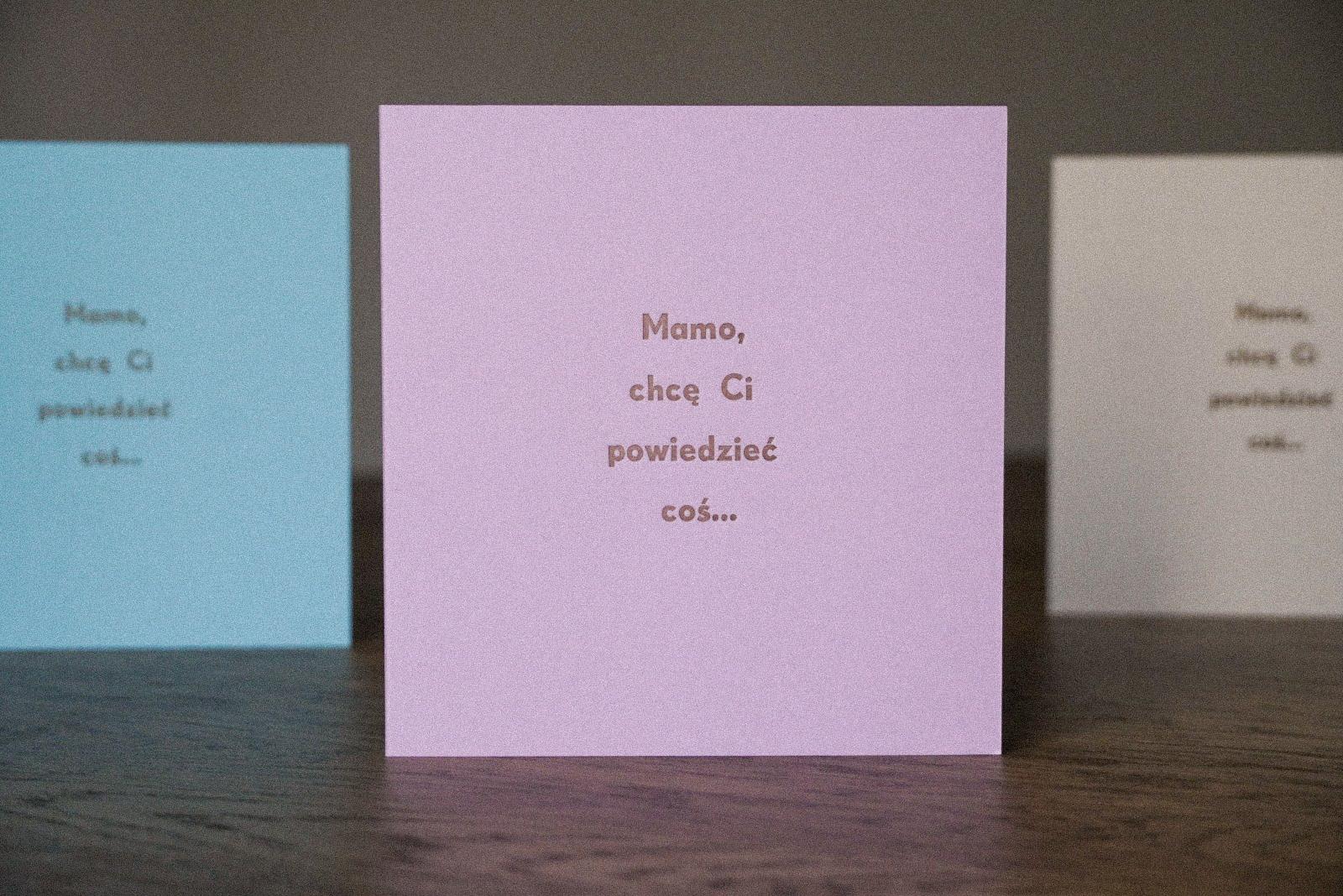 Mamo, chcę Ci powiedzieć coś... - kartka dźwiękowa