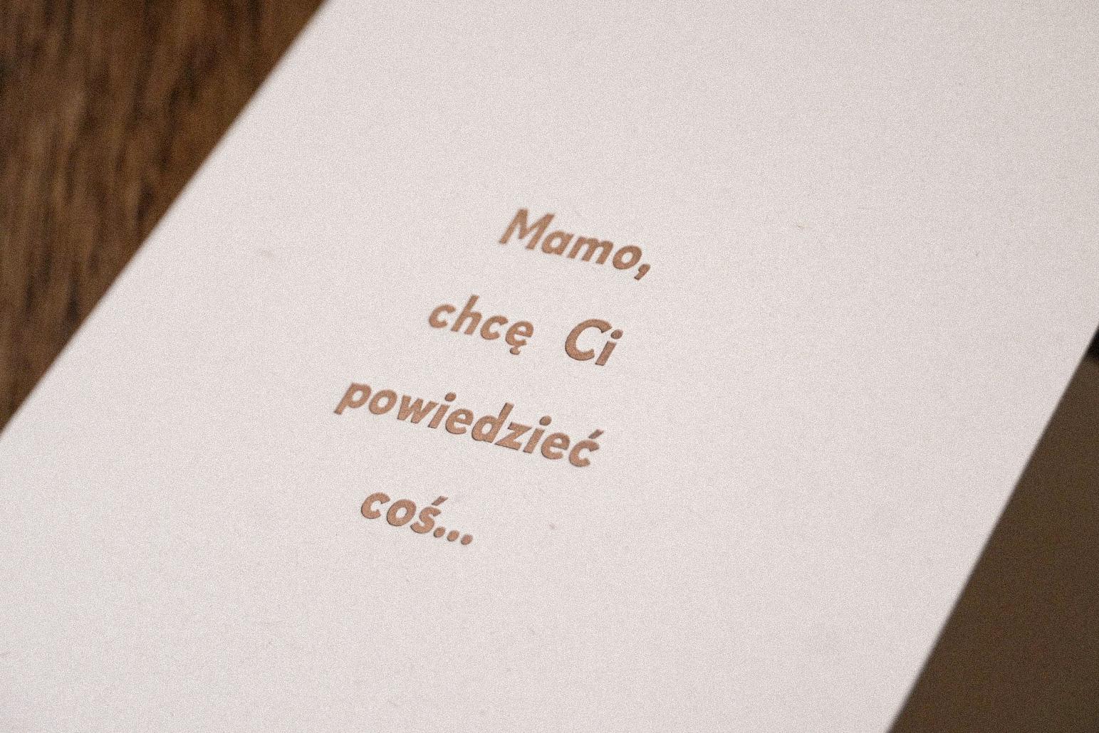 Mamo, chcę Ci powiedzieć coś... - kartka dźwiękowa