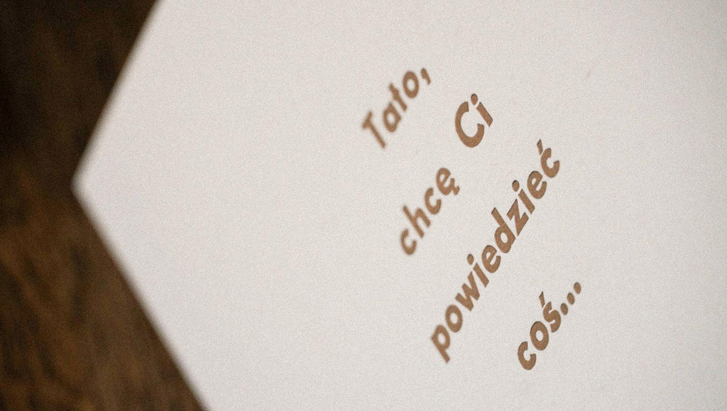 Tato, chcę Ci powiedzieć coś... - kartka dźwiękowa