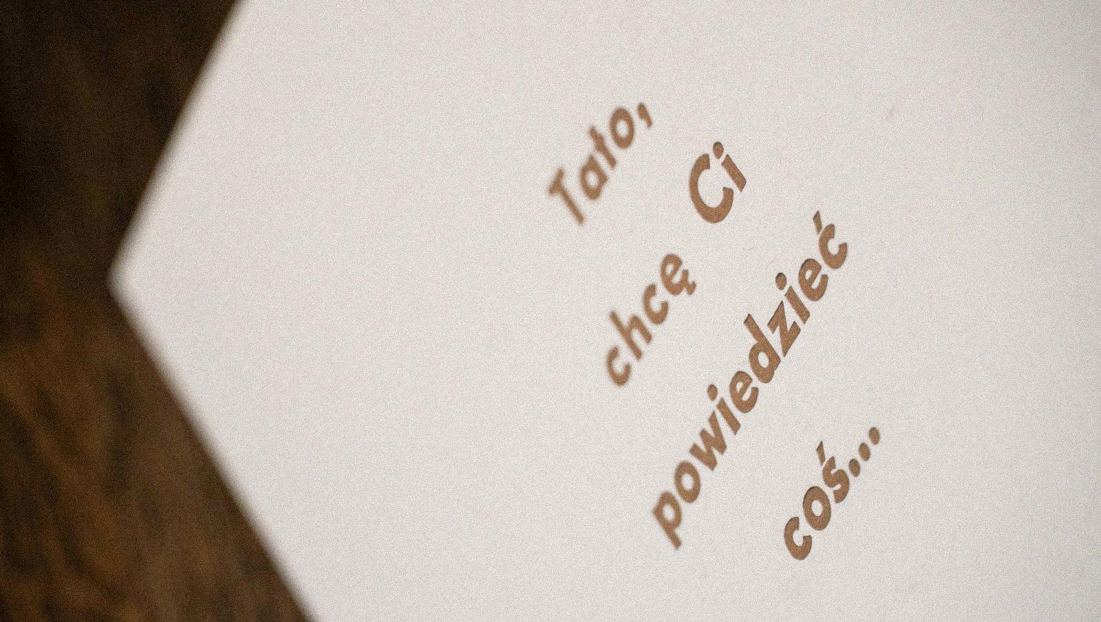 Tato, chcę Ci powiedzieć coś... - kartka dźwiękowa