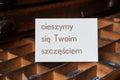 cieszymy się Twoim szczęściem