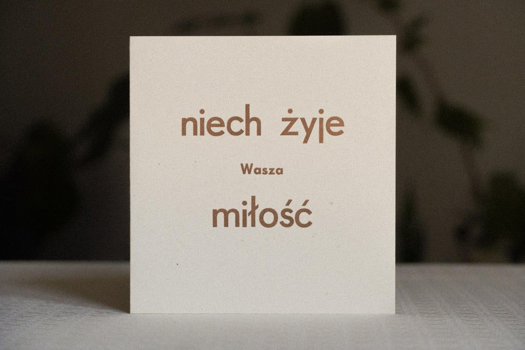 niech żyje Wasza miłość - kartka dźwiękowa