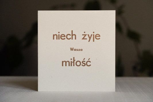 niech żyje Wasza miłość - kartka dźwiękowa