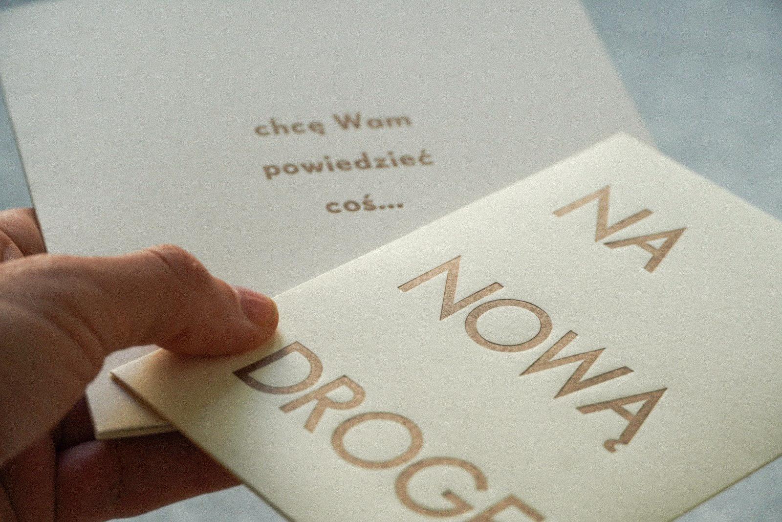 na nową drogę - papierowa torebka na pieniądze