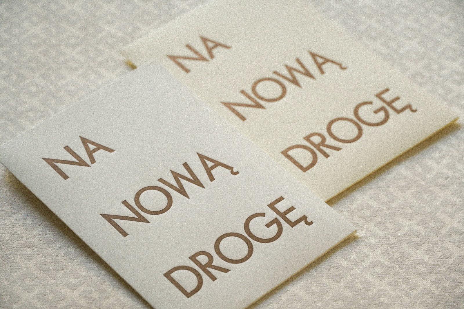 na nową drogę - papierowa torebka na pieniądze