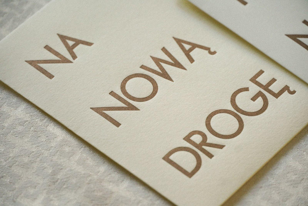 na nową drogę - papierowa torebka na pieniądze