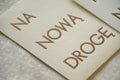 na nową drogę - papierowa torebka na pieniądze
