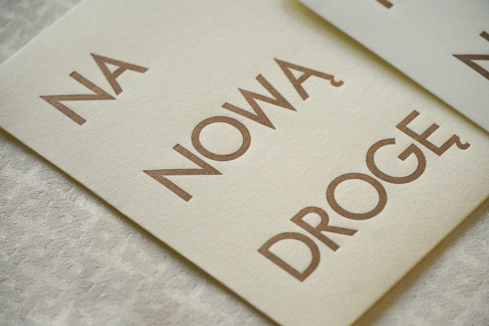 na nową drogę - papierowa torebka na pieniądze