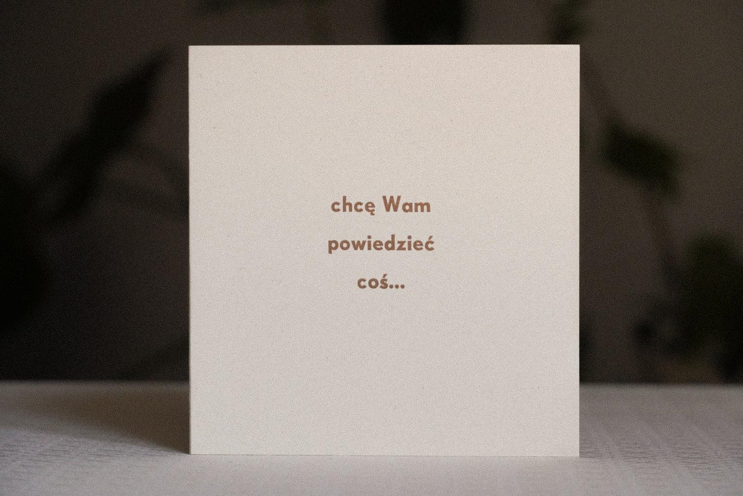 chcę Wam powiedzieć coś... - kartka dźwiękowa