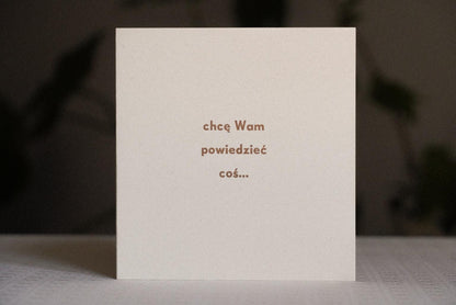 chcę Wam powiedzieć coś... - kartka dźwiękowa