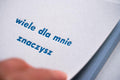 wiele dla mnie znaczysz