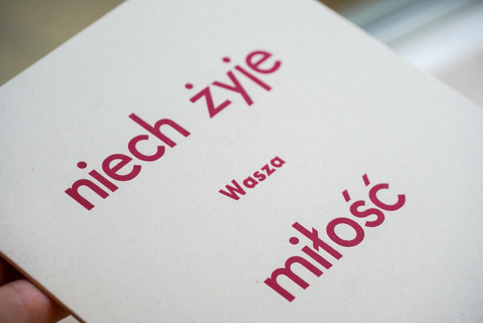 niech żyje Wasza miłość - kartka dźwiękowa