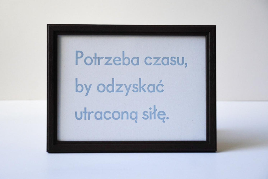 Potrzeba czasu, by odzyskać utraconą siłę.