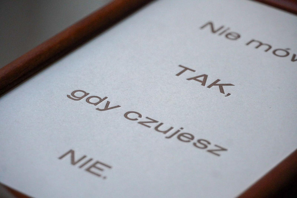Nie mów TAK, gdy czujesz NIE.